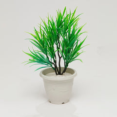 Faux Grass: faux grass plant in a small pot