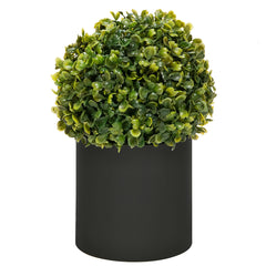 Noir Tabletop Planter: black stainless steel tabletop planter, view 4