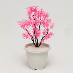 Pink Artificial Plant: pink artificial plant in a small pot