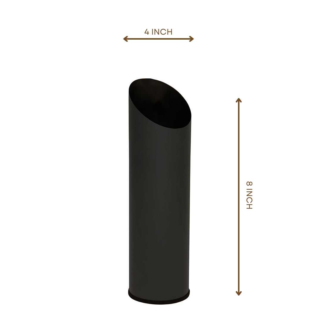 Black Slit Table Vase