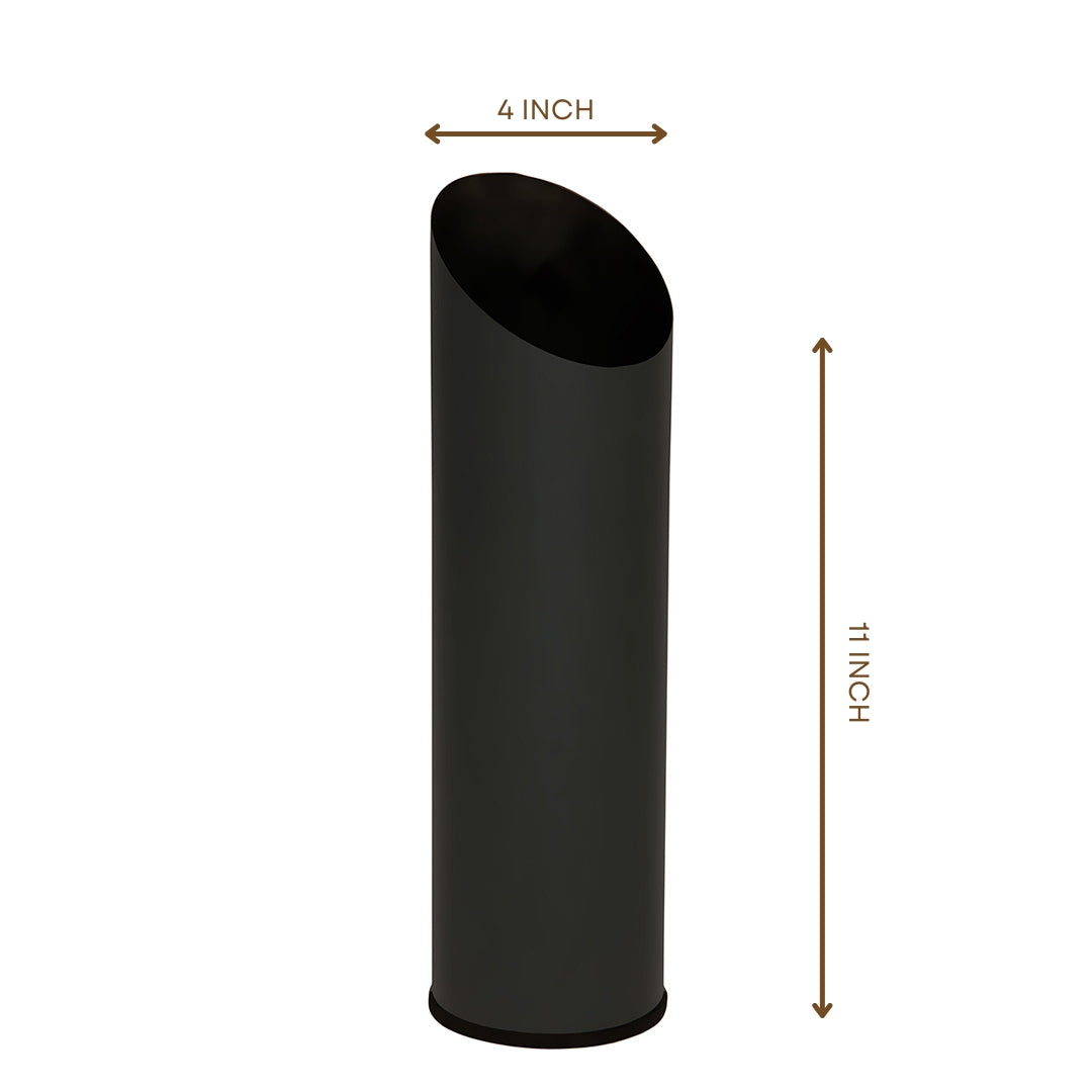 Black Slit Table Vase