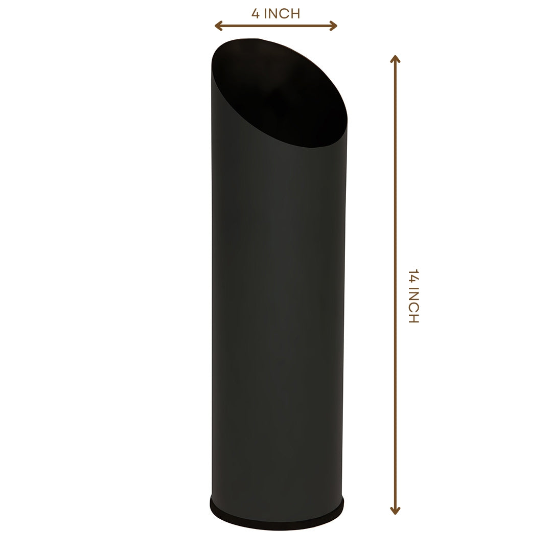 Black Slit Table Vase