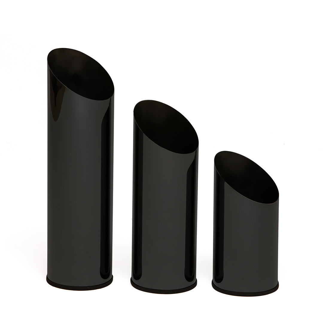 Black Slit Table Vase