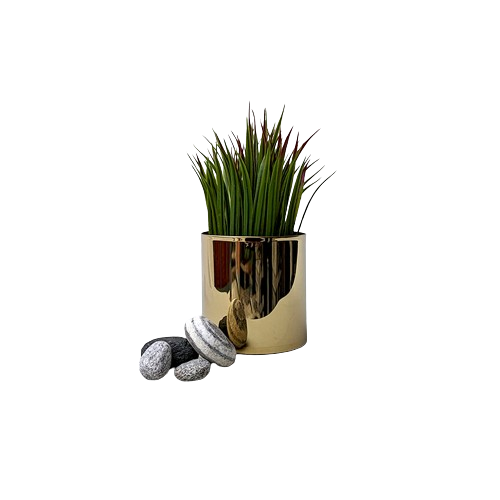 Golden Home Decor Pot